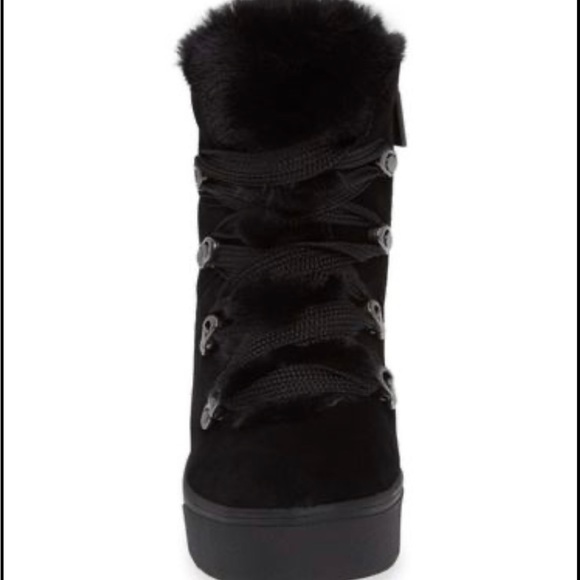 JSLIDES WINTER BOOTIES BLACK WITH FUR - Picture 4 of 8